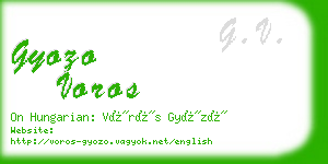 gyozo voros business card