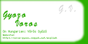 gyozo voros business card